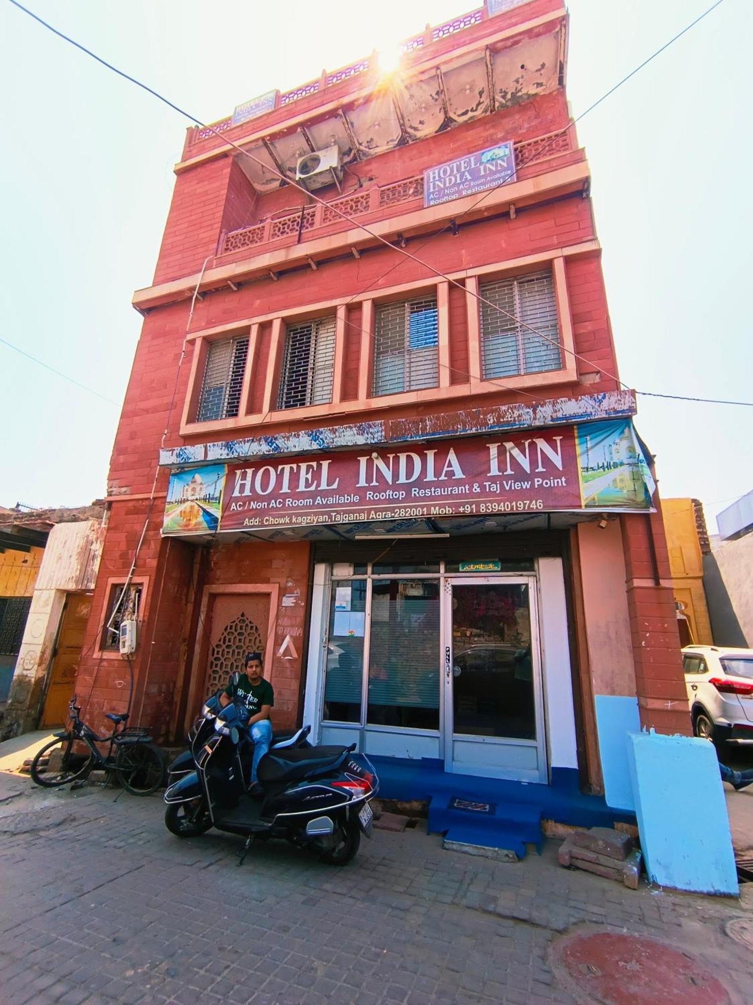 Hotel India Inn Walking Distance From Taj Mahal-- Rooftop Taj Mahal View Agra  Εξωτερικό φωτογραφία