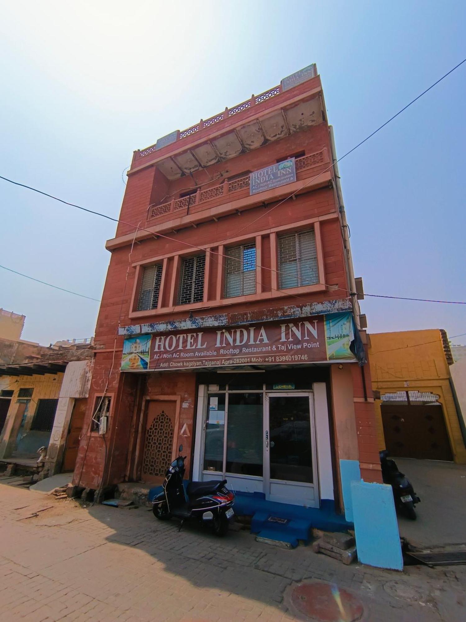 Hotel India Inn Walking Distance From Taj Mahal-- Rooftop Taj Mahal View Agra  Εξωτερικό φωτογραφία